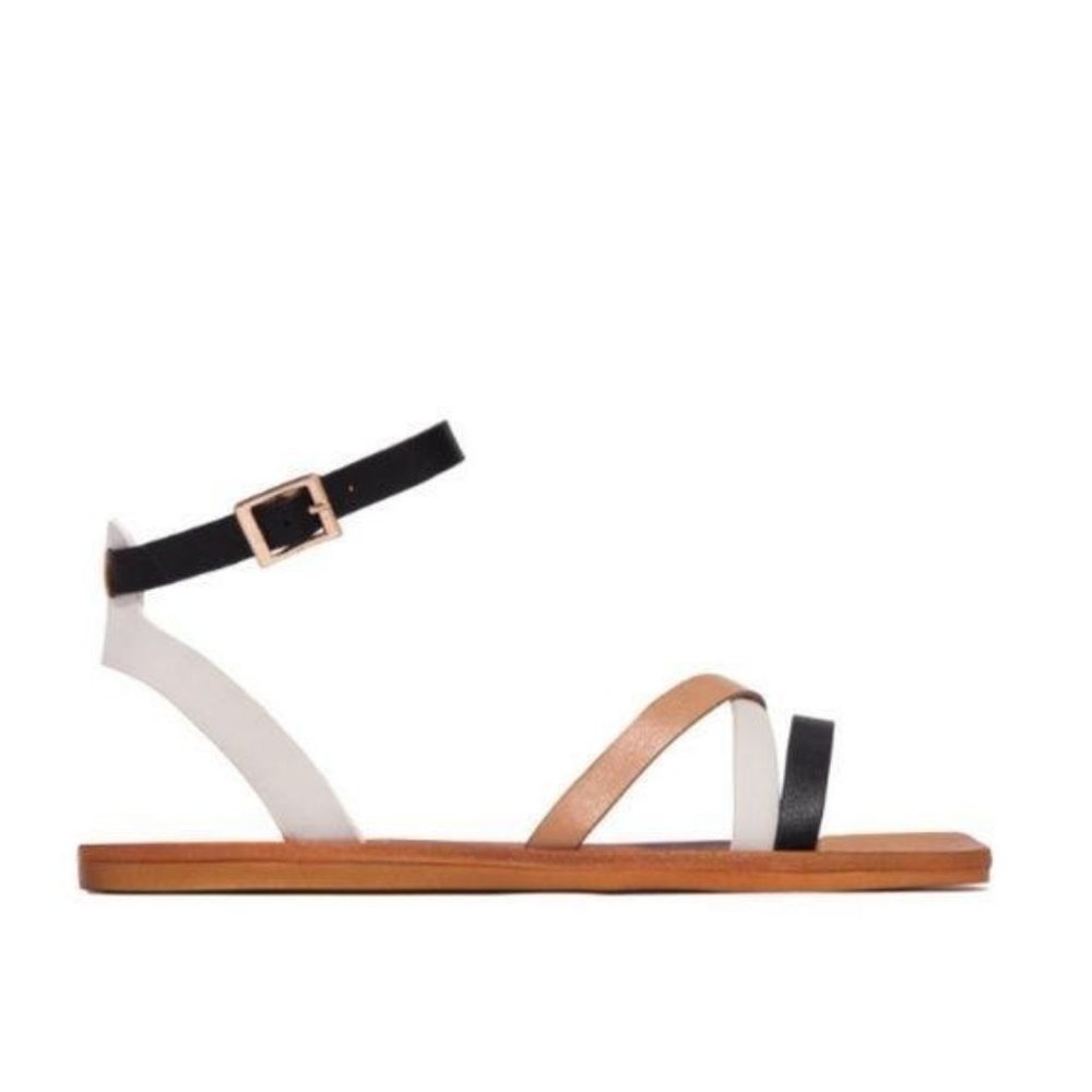 Square Toe Sandals in Multi - Picture 2 of 5